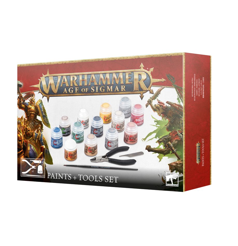 Warhammer Age of Sigmar: Paints & Tools Set
