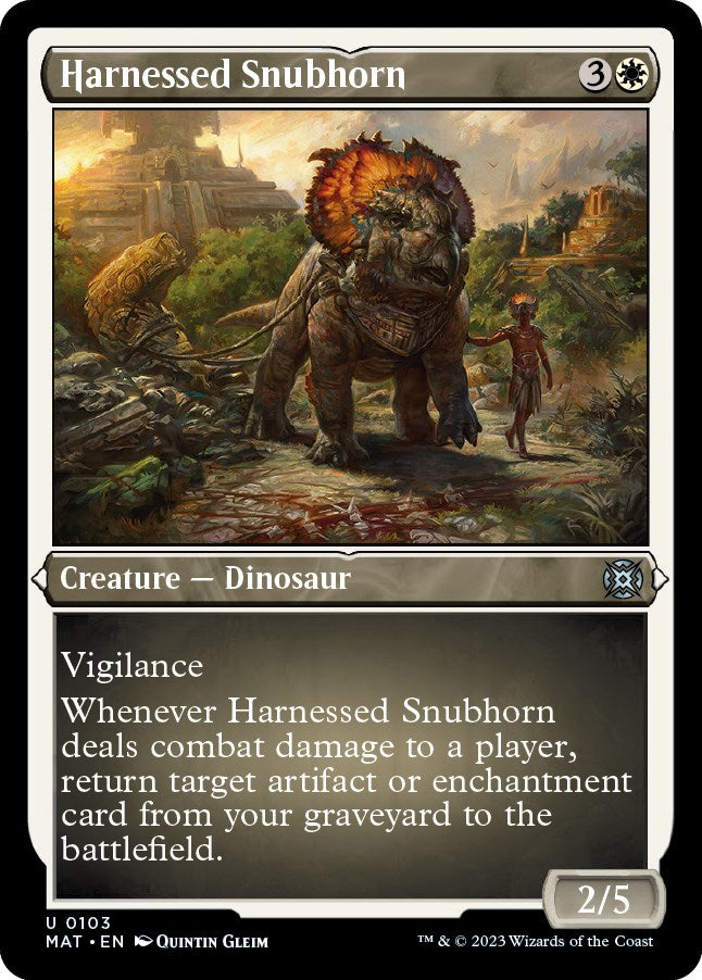 Harnessed Snubhorn (Foil Etched)