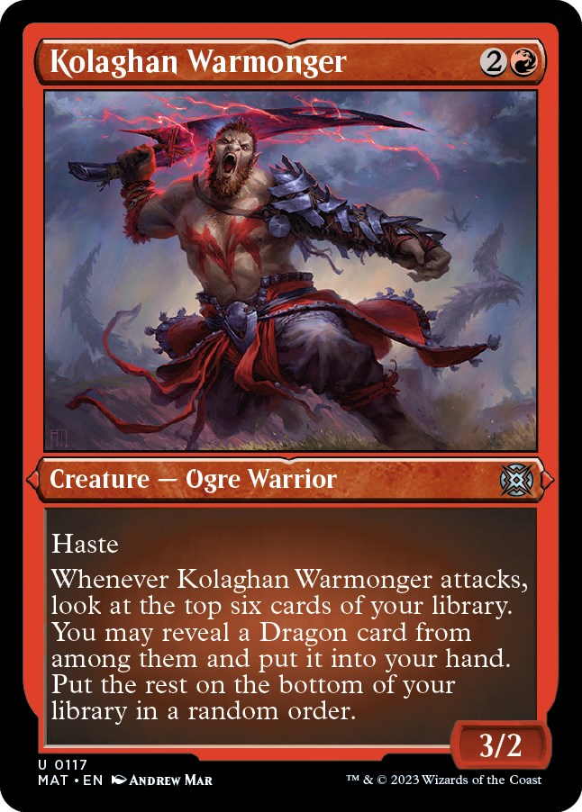 Kolaghan Warmonger (Foil Etched)