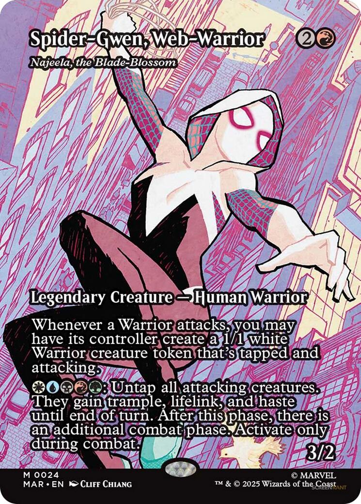 Spider-Gwen, Web-Warrior - Najeela, the Blade-Blossom (Borderless)