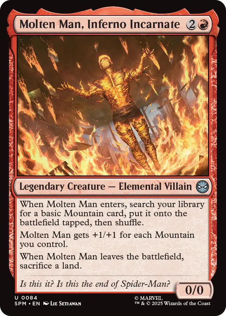 Molten Man, Inferno Incarnate