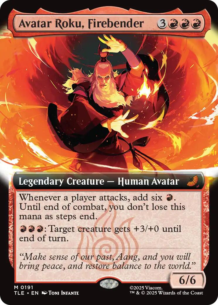Avatar Roku, Firebender (Extended Art)