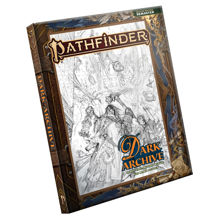Pathfinder 2E: Dark Archive Remastered Sketch Cover