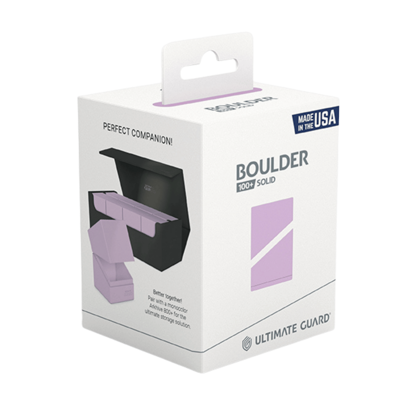 Ultimate Guard Deck Box: Boulder 100+ - Solid Lavender Purple