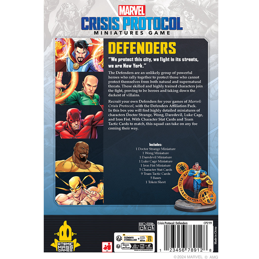 Marvel: Crisis Protocol - Defenders Affiliation Pack
