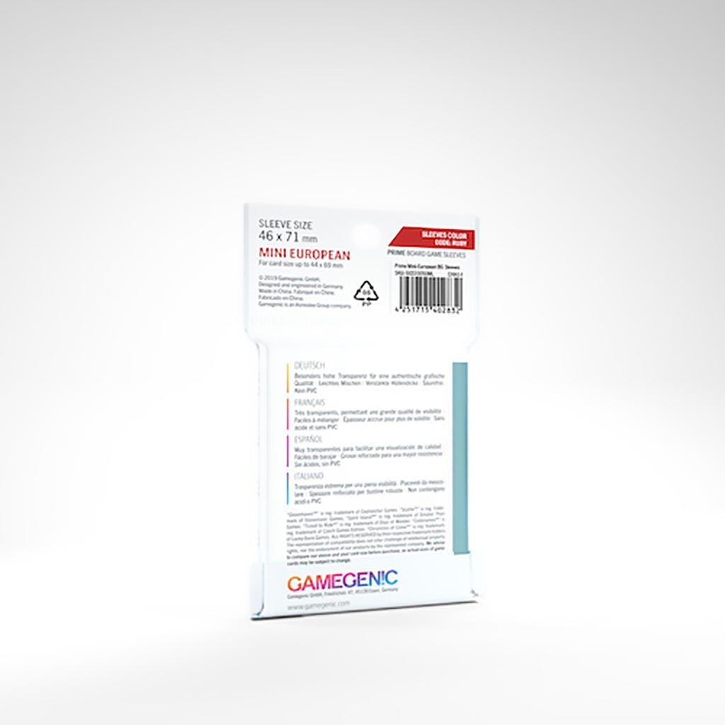 Prime Sleeves: Mini European (46 X 71 MM)