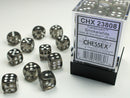 Chessex: Translucent Smoke/white 12mm d6 Dice Block (36 dice)