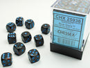 Chessex: Speckled Blue Stars 12mm d6 Dice Block (36 dice)