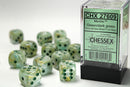 Chessex: Marble Green/dark green 16mm d6 Dice Block