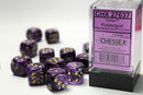 Chessex: Vortex Purple/gold 16mm d6 Dice Block