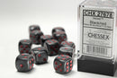 Chessex: Velvet Black/red 16mm d6 Dice Block