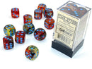 Chessex: Nebula Primary/blue Luminary 16mm d6 Dice Block