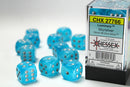 Chessex: Luminary Sky/silver 16mm d6 Dice Block