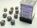 Chessex: Festive Carousel/white 12mm d6 Dice Block (36 dice)