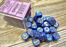 Chessex: Lustrous Purple/gold 12mm d6 Dice Block (36 dice)
