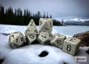 Speckled Arctic Camo Polyhedral 7-Dice Set