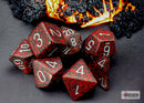 Chessex: Speckled Silver Volcano Polyhedral 7-Dice Set