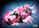Chessex: Gemini Black-Pink/white Polyhedral 7-Dice Set