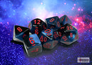 Chessex: Gemini Black-Starlight/red Polyhedral 7-Dice Set