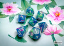 Chessex: Festive Waterlily/white Polyhedral 7-Dice Set