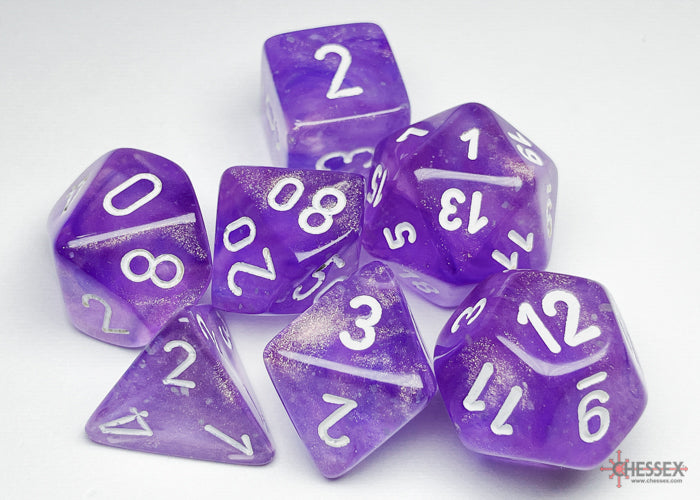 Chessex: Borealis Light Green/gold Luminary Polyhedral 7-Dice Set (Copy)