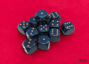 Chessex: Opaque Dusty Blue/copper 16mm d6 Dice Block