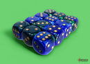 Chessex: Gemini Blue-Green/gold 16mm d6 Dice Block