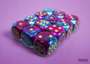 Chessex: Gemini Purple-Teal/gold 16mm d6 Dice Block