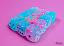 Chessex: Gemini Gel Green-Pink/blue Luminary 16mm d6 Dice Block