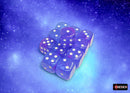 Chessex: Nebula Aura/white Luminary 16mm d6 Dice Block