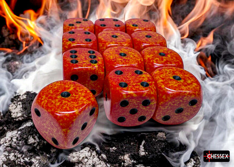 Chessex: Speckled Fire 16mm d6 Dice Block