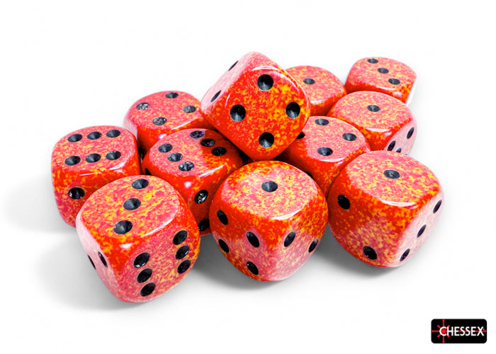 Chessex: Speckled Fire 16mm d6 Dice Block