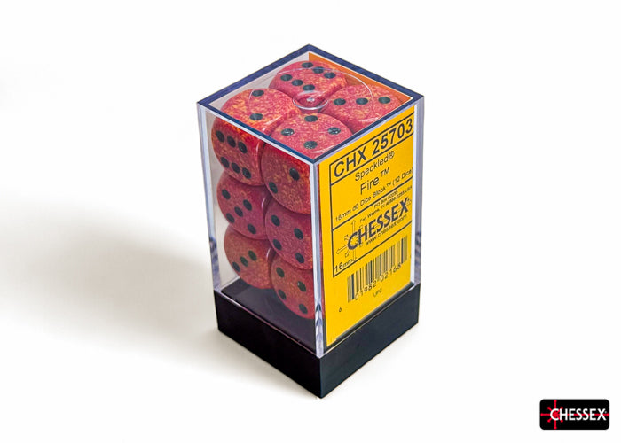 Chessex: Speckled Fire 16mm d6 Dice Block