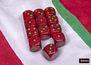 Chessex: Speckled Strawberry 16mm d6 Dice Block