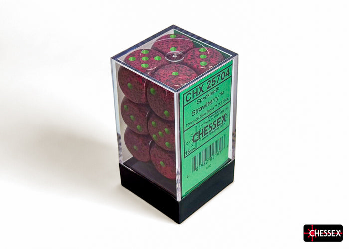 Chessex: Speckled Strawberry 16mm d6 Dice Block