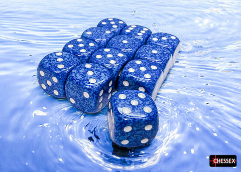 Chessex: Speckled Water 16mm d6 Dice Block