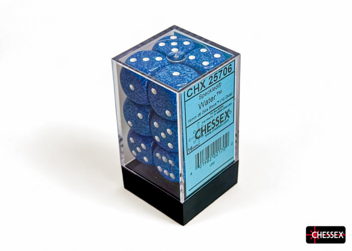 Chessex: Speckled Water 16mm d6 Dice Block