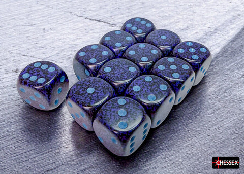 Chessex: Speckled Cobalt 16mm d6 Dice Block