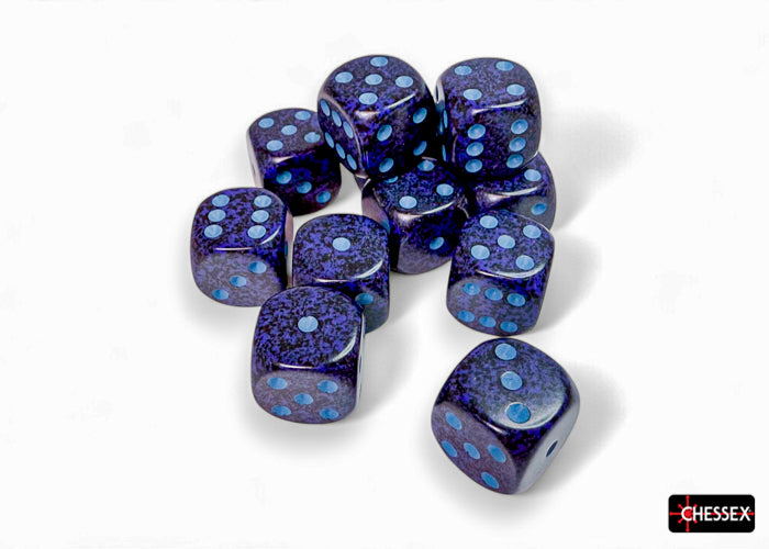 Chessex: Speckled Cobalt 16mm d6 Dice Block