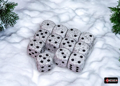 Chessex: Speckled Arctic Camo 16mm d6 Dice Block
