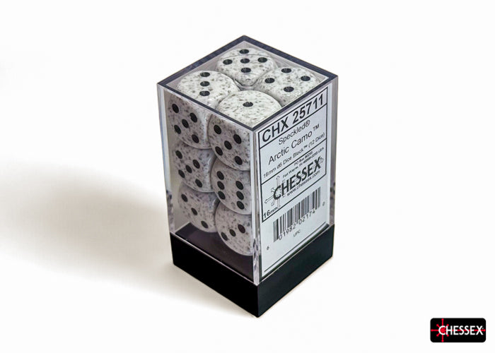 Chessex: Speckled Arctic Camo 16mm d6 Dice Block