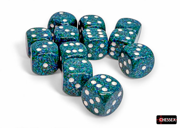 Chessex: Speckled Sea 16mm d6 Dice Block