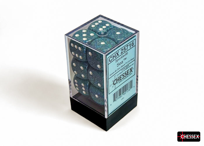 Chessex: Speckled Sea 16mm d6 Dice Block