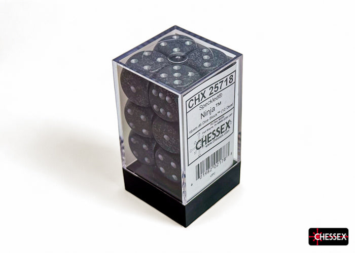 Chessex: Speckled Ninja 16mm d6 Dice Block