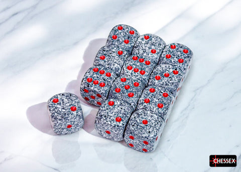 Chessex: Speckled Granite 16mm d6 Dice Block