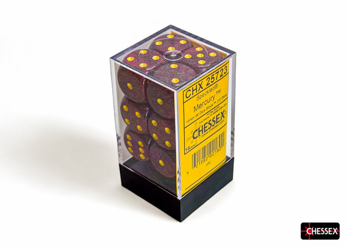 Chessex: Speckled Mercury 16mm d6 Dice Block