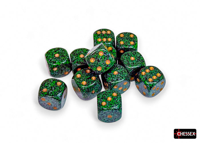 Chessex: Speckled Golden Recon 16mm d6 Dice Block