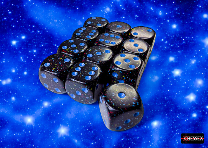 Chessex: Speckled Blue Stars 16mm d6 Dice Block