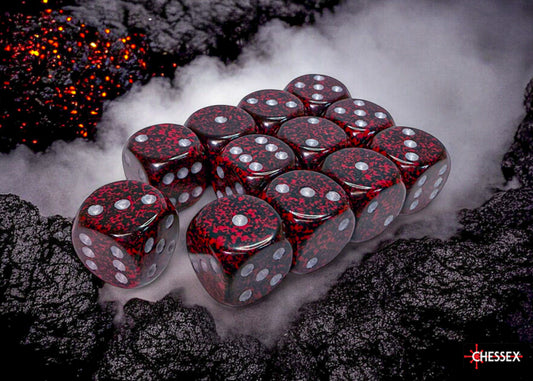 Chessex: Speckled Silver Volcano 16mm d6 Dice Block