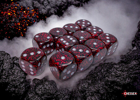 Chessex: Speckled Silver Volcano 16mm d6 Dice Block